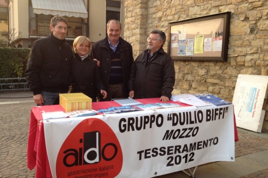 Aido: adesioni 2012, in piazza a Mozzo. « Aido Mozzo