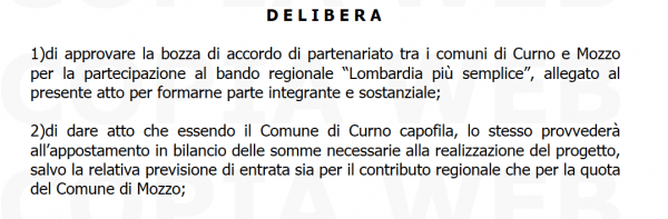 Curdomo: Curno e Mozzo insieme per “Lombardia piu’ Semplice” Regione :: Bando “Lombardia più Semplice” « Curdomo News