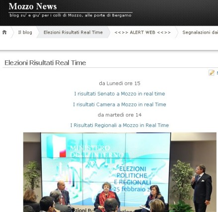 mozzo real time risultati