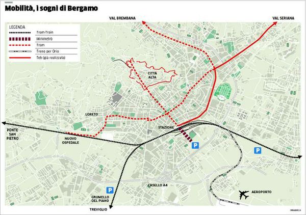 Brescia inaugura il Metrobus Lezione per Bergamo: uniti si vince - Cronaca - L'Eco di Bergamo - Notizie di Bergamo e provincia