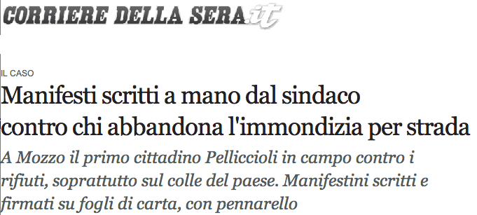 mozzo corriere