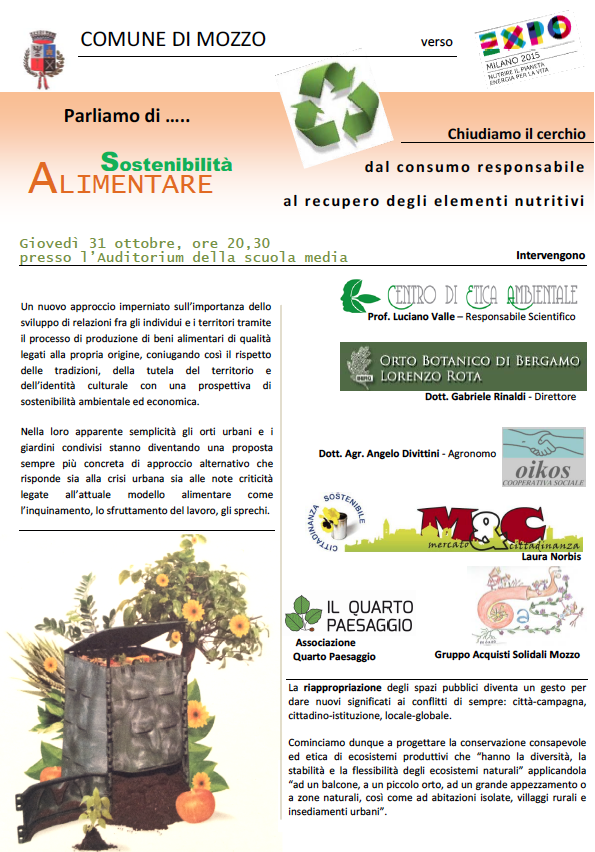 verso expo sostenibilita alimentare mozzo