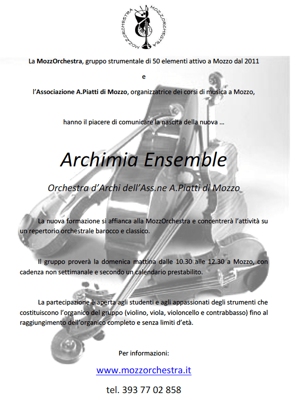 orchestra d'archi mozzo