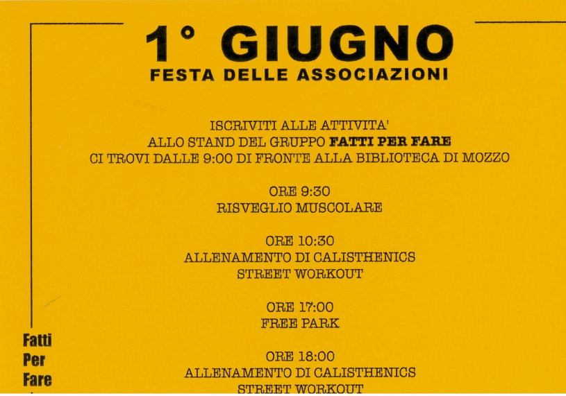 1 giugno