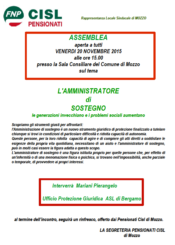 cisl mozzo nov 15