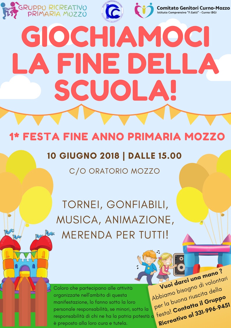 Mozzo/Scuola: 1 festa di fine anno scuola primaria – Mozzo News, image size:794x1123